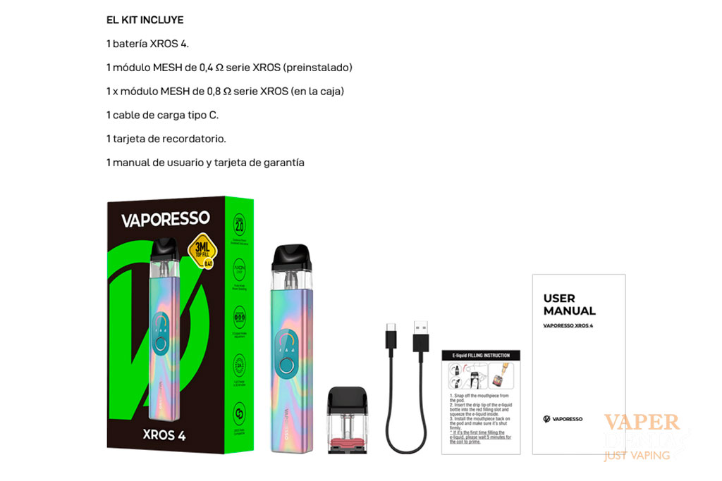 Vaporesso Xros 4: El pod system perfecto para MTL y RDL