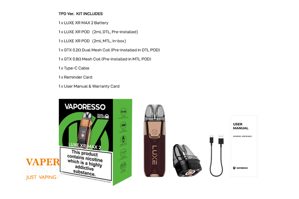 Pod Luxe XR Max 2 3200mAh – Vaporesso