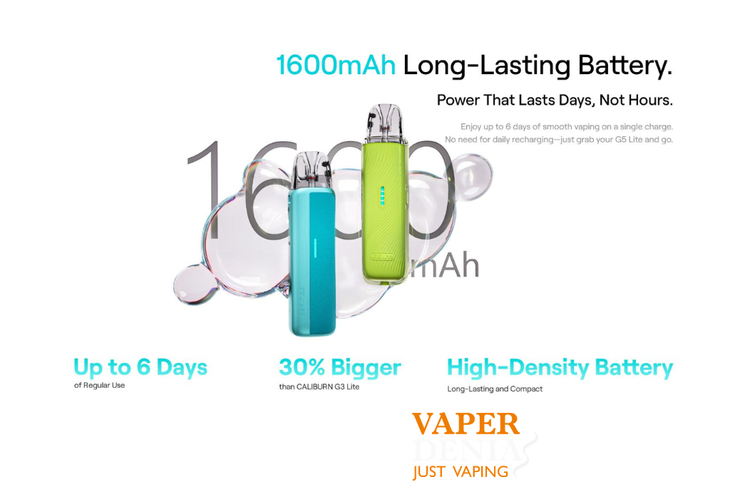 Pod Caliburn G5 Lite 1600mAh – Uwell - Imagen 3