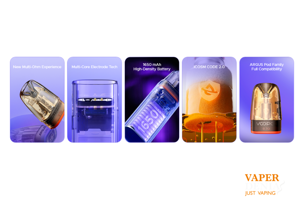 Voopoo Argus G4 Mini 1650mAh | Pod Compacto de 30W Compatible con Pods Argus - Imagen 10