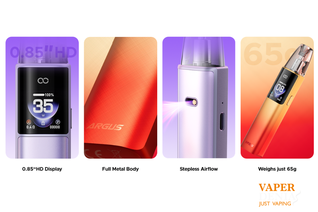 Voopoo Argus G4 1650mAh | Pod Kit 35W con Pantalla TFT y Gran Autonomía - Imagen 9
