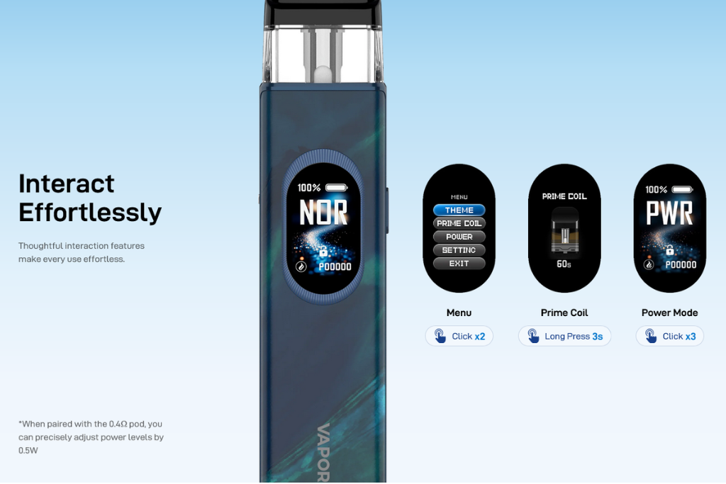 Vaporesso Xros 6 1800mAh | Pod Kit con Pantalla TFT y Tecnología Corex 3.0 - Imagen 4