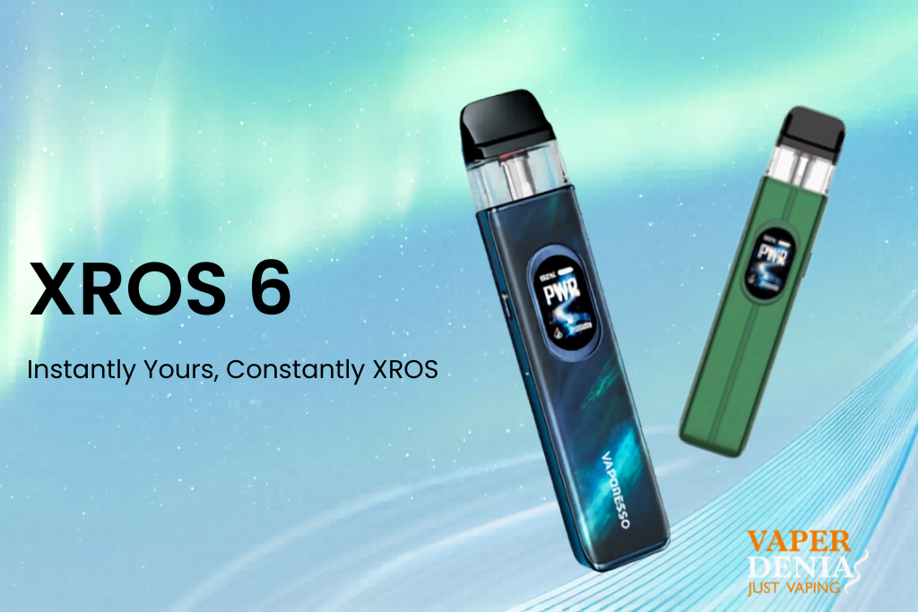 Vaporesso Xros 6 1800mAh | Pod Kit con Pantalla TFT y Tecnología Corex 3.0
