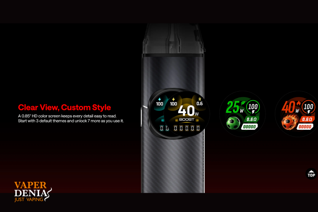 Oxva Nexlim 2 Pod Kit 2000mAh 40W | Carga Rápida 3A y Pantalla a Color - Imagen 6