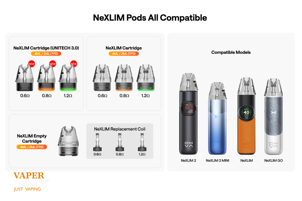 Oxva Nexlim 2 Mini Pod Kit 1500mAh 30W - Imagen 13