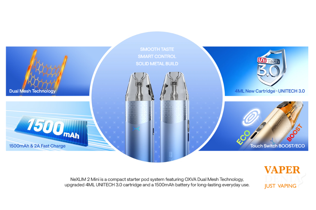 Oxva Nexlim 2 Mini Pod Kit 1500mAh 30W - Imagen 5