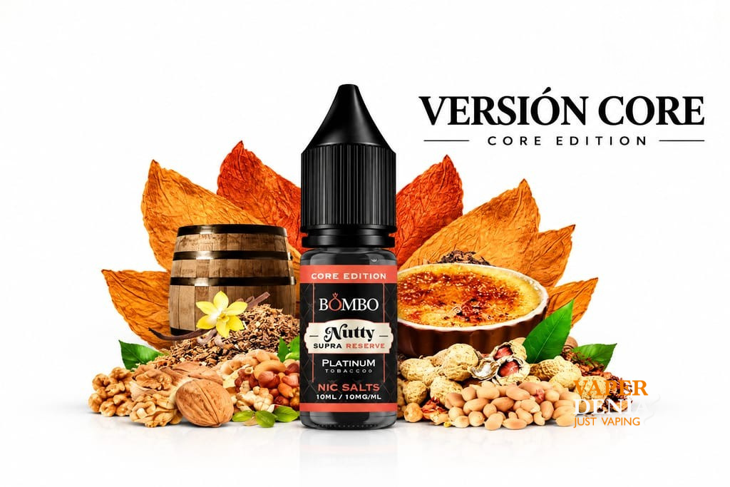 Nutty Supra Reserve 10ml - Platinum Tobaccos Nic Salts by Bombo Core Edition